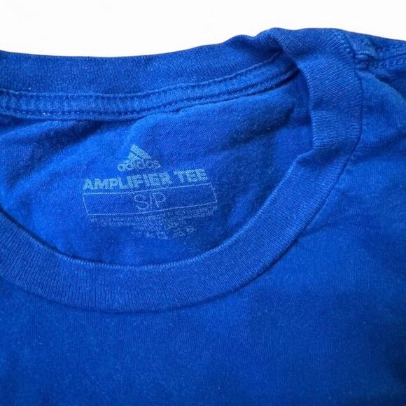 Blue adidas t shirt with white - Picture 3 of 3